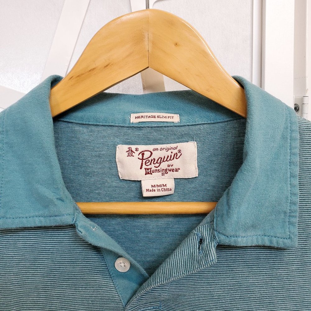 Original Penguin Men's Polo, Slim, Size M Med